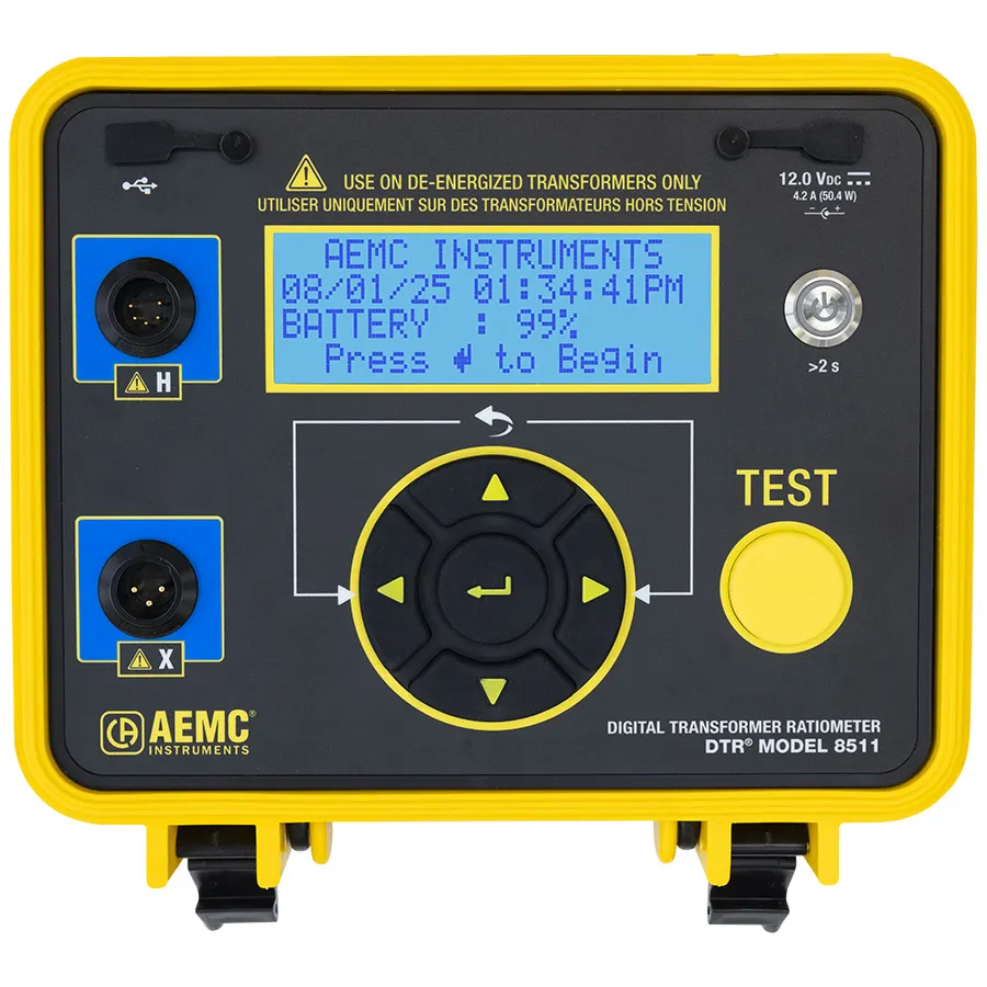 AEMC DTR 8511 Digitale Transformatortransformatieverhoudingsmeter