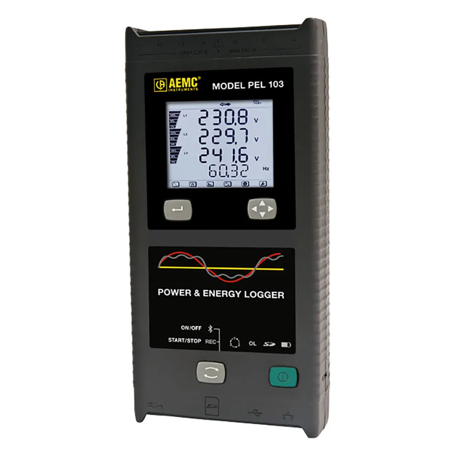 AEMC PEL 103 vermogen- en energiegegevenslogger