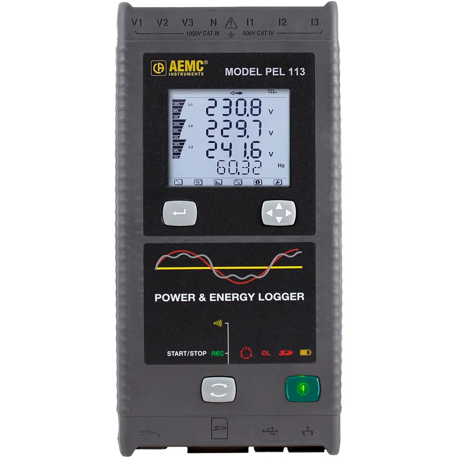 AEMC PEL 113 W/O Sensors Vermogen- en energielogger