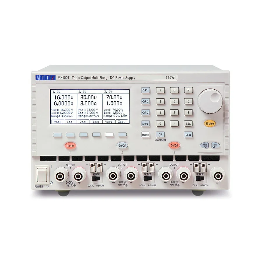 Aim TTi MX100T Triple-uitgang DC-voedingseenheid