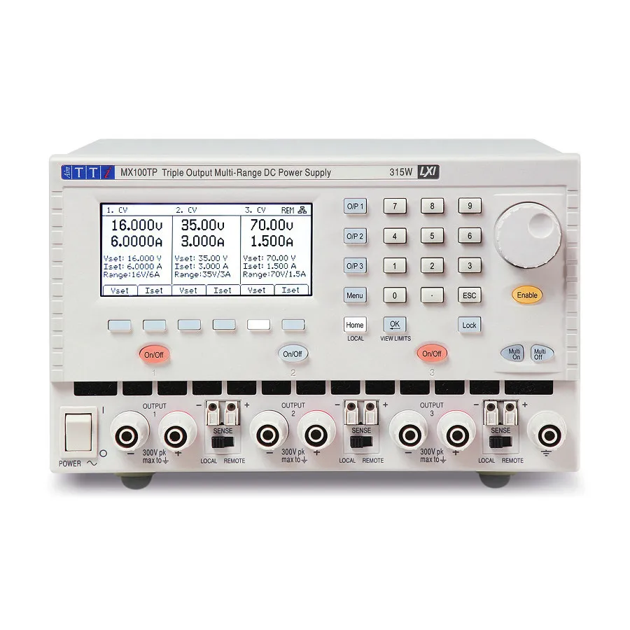 Aim TTi MX100TP Triple-uitgang DC-voedingseenheid