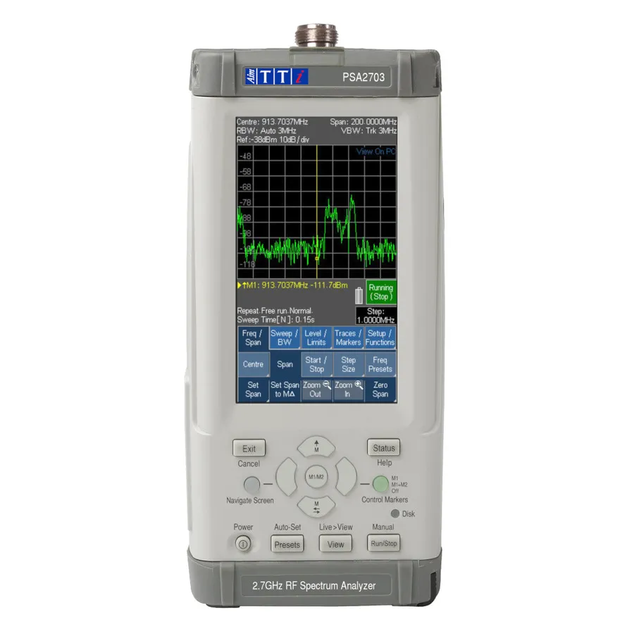 Aim TTi PSA2703USC Handheld RF-spectrumanalyzer