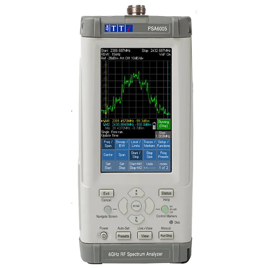 Aim TTi PSA6005USC draagbare RF spectrumanalyzer