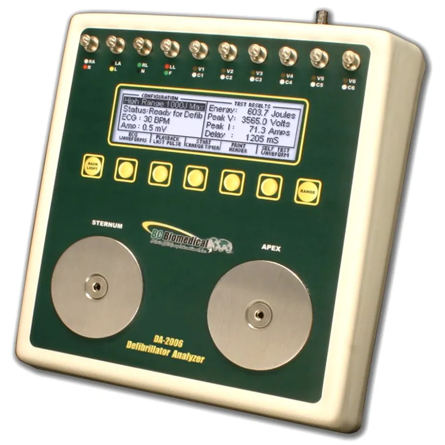 BC Biomedical DA-2006 defibrillatoranalysator