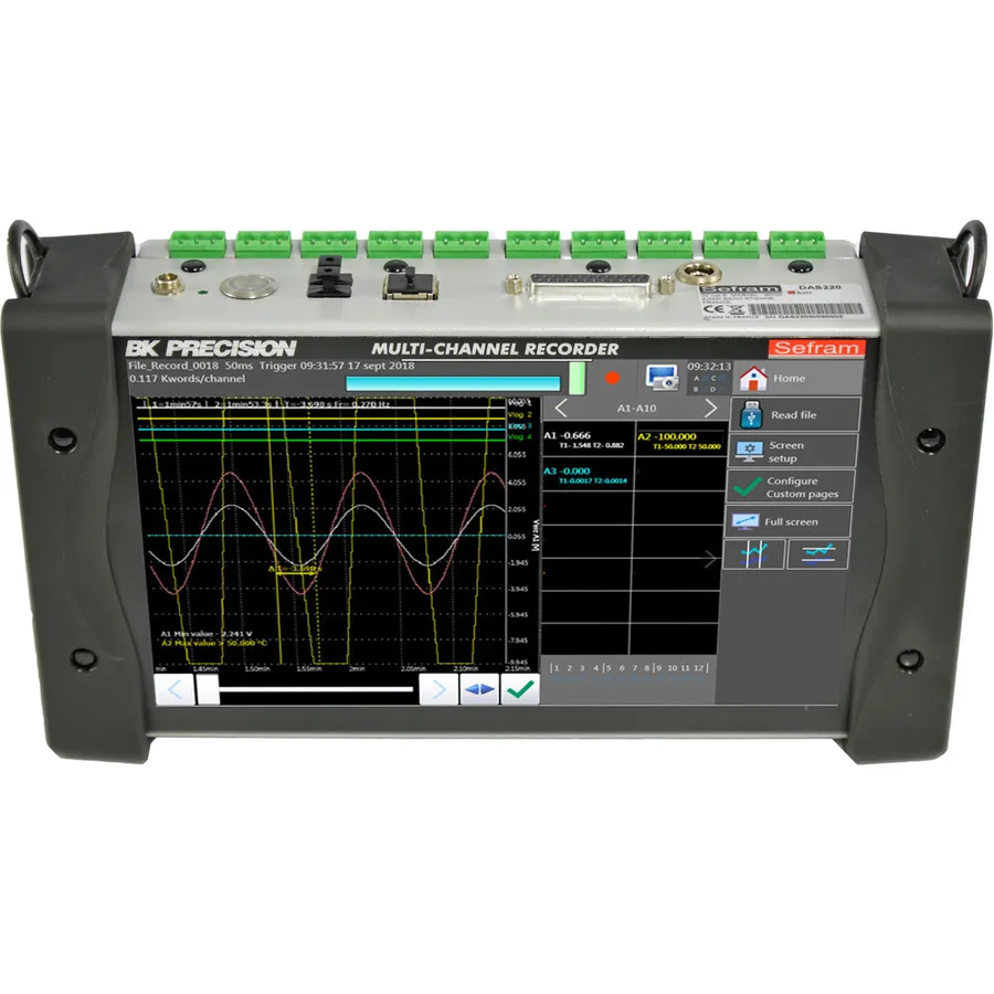 B&K Precision DAS220 draagbare datarecorder