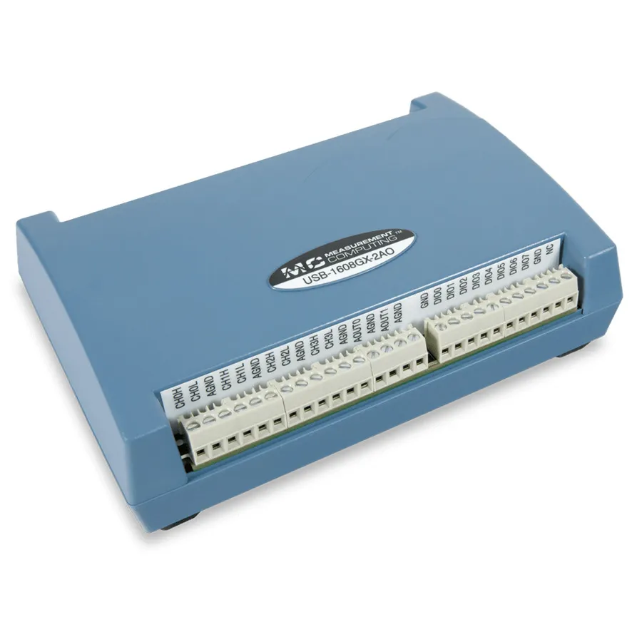 Digilent USB-1608GX-2AO Multifunctioneel USB DAQ-apparaat