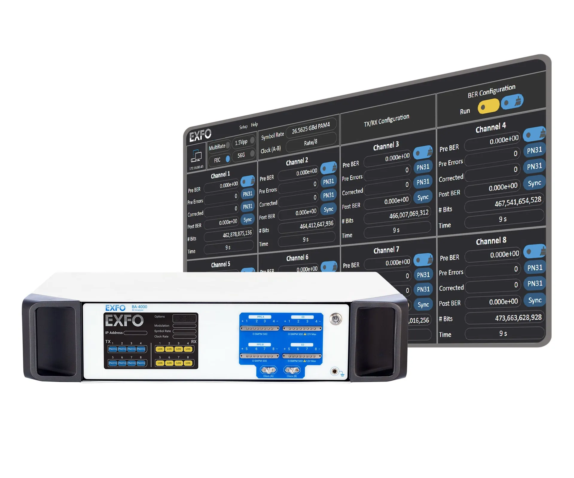 EXFO BA-4000-8-56-PAM Bit-analyzer