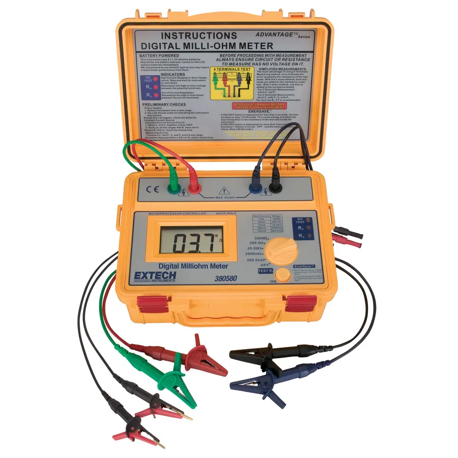 Extech 380580-NIST Milliohm-meter