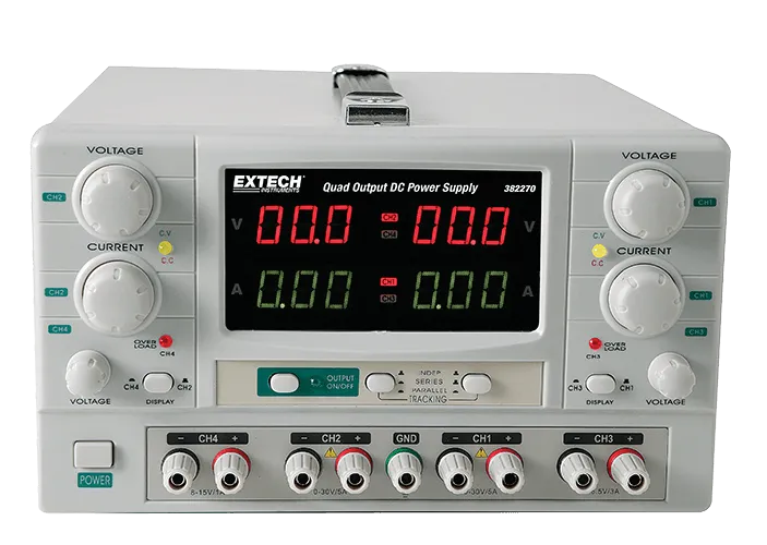 Extech 382270 Quad Uitgang DC Voeding