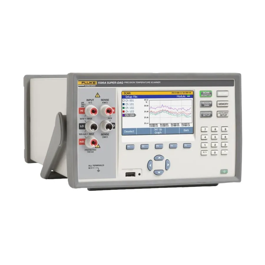 Fluke 1586A/1DS 120 Super-DAQ Temperatuurscanner met DAQ-STAQ Module