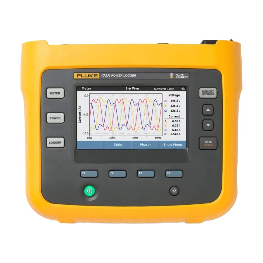 Fluke FLUKE-1738/B Driefaseige Vermogensregistreerder