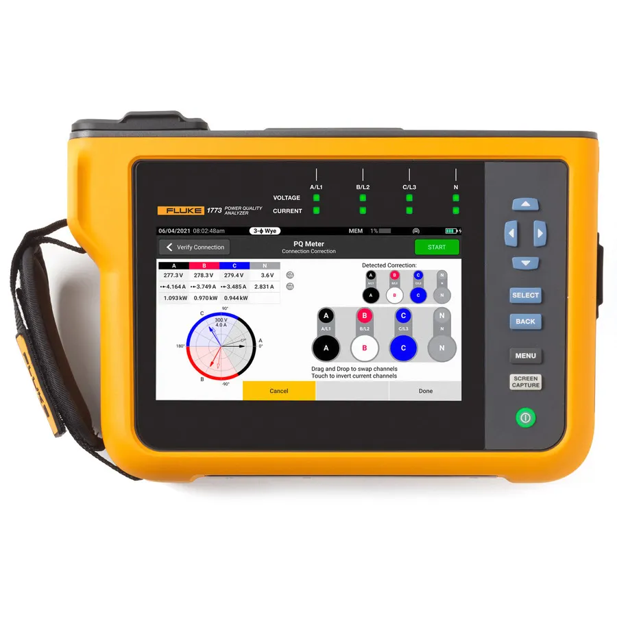Fluke FLUKE-1773 Powerkwaliteitsanalisator