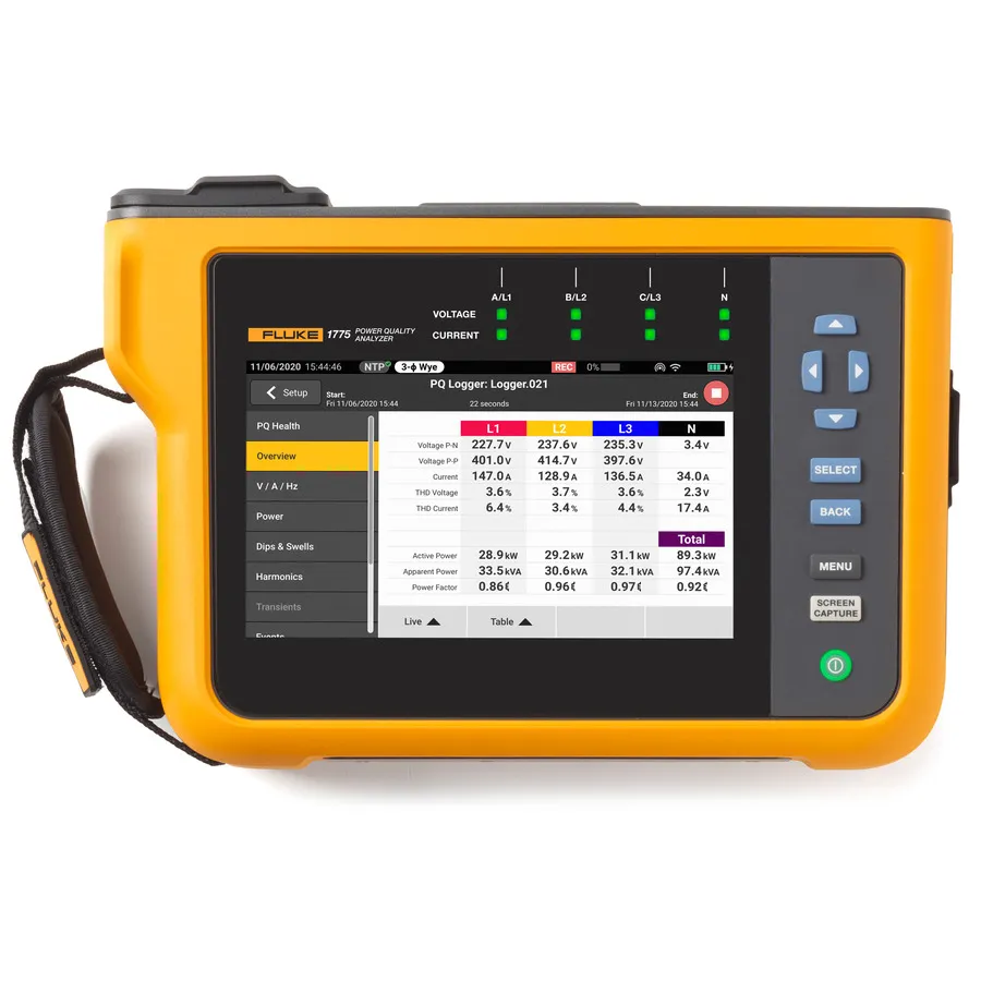 Fluke FLUKE-1775/BASIC Powerkwaliteitsanalisator