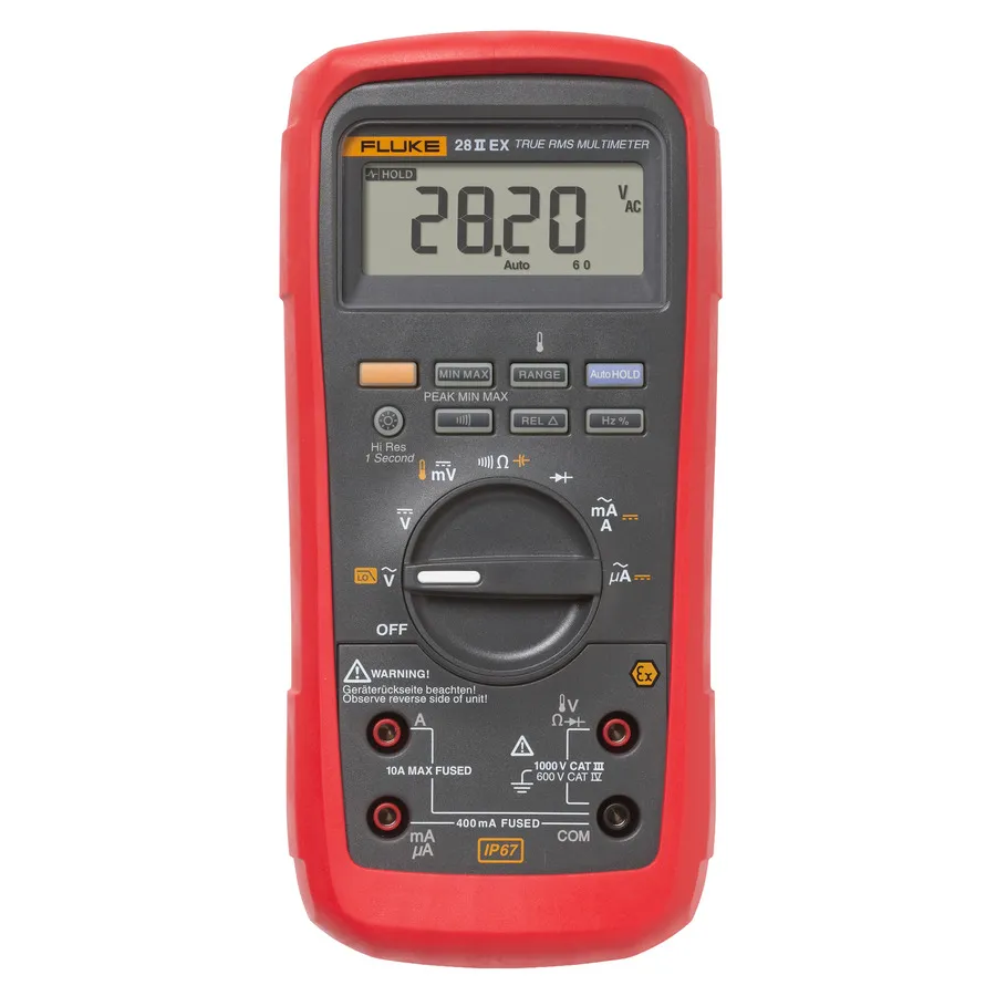 Fluke 28IIEX/NA Intrinsiek Veilige Digitale Multimeter