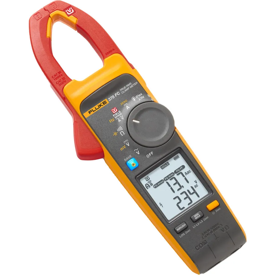 Fluke 378 FC AC/DC true-RMS tangen met iFlex-probe