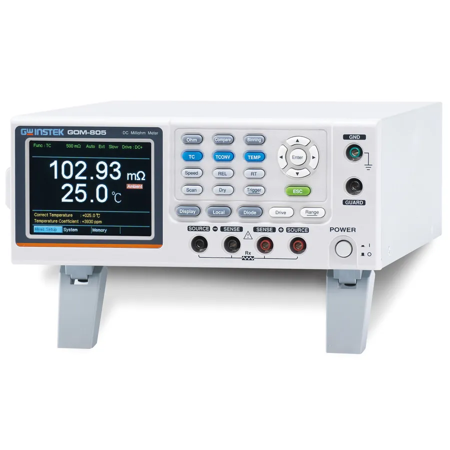 GW Instek GOM-805 Bureaublad DC-milliohm-meter