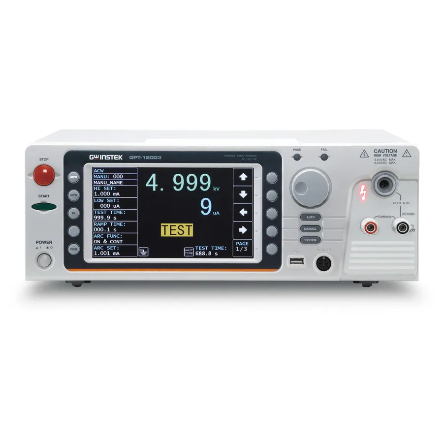 GW Instek GPT-12003 Elektrische veiligheidsanalysator