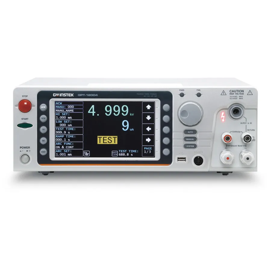 GW Instek GPT-12004 Elektrische veiligheidsanalysator