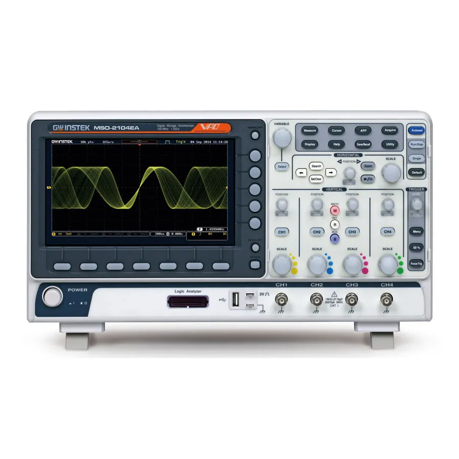 GW Instek MSO-2104EA Digitale opslagosiloscoop