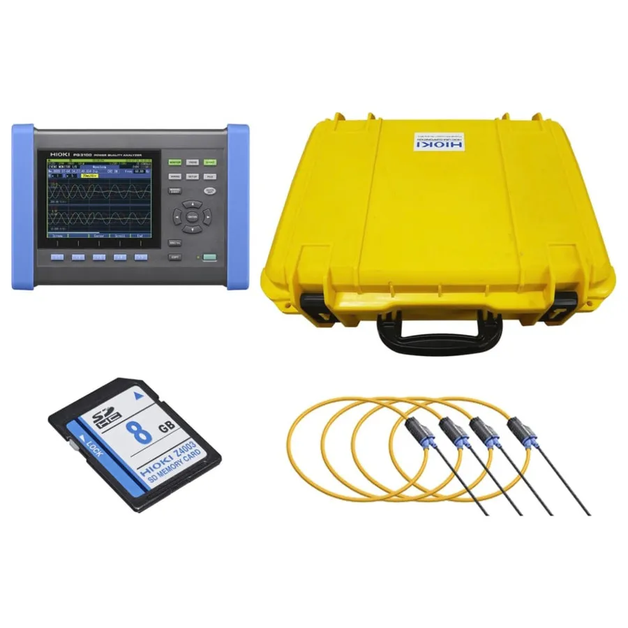 Hioki PQ3100-04/6000-7in KIT stroomkwaliteitsanalisator
