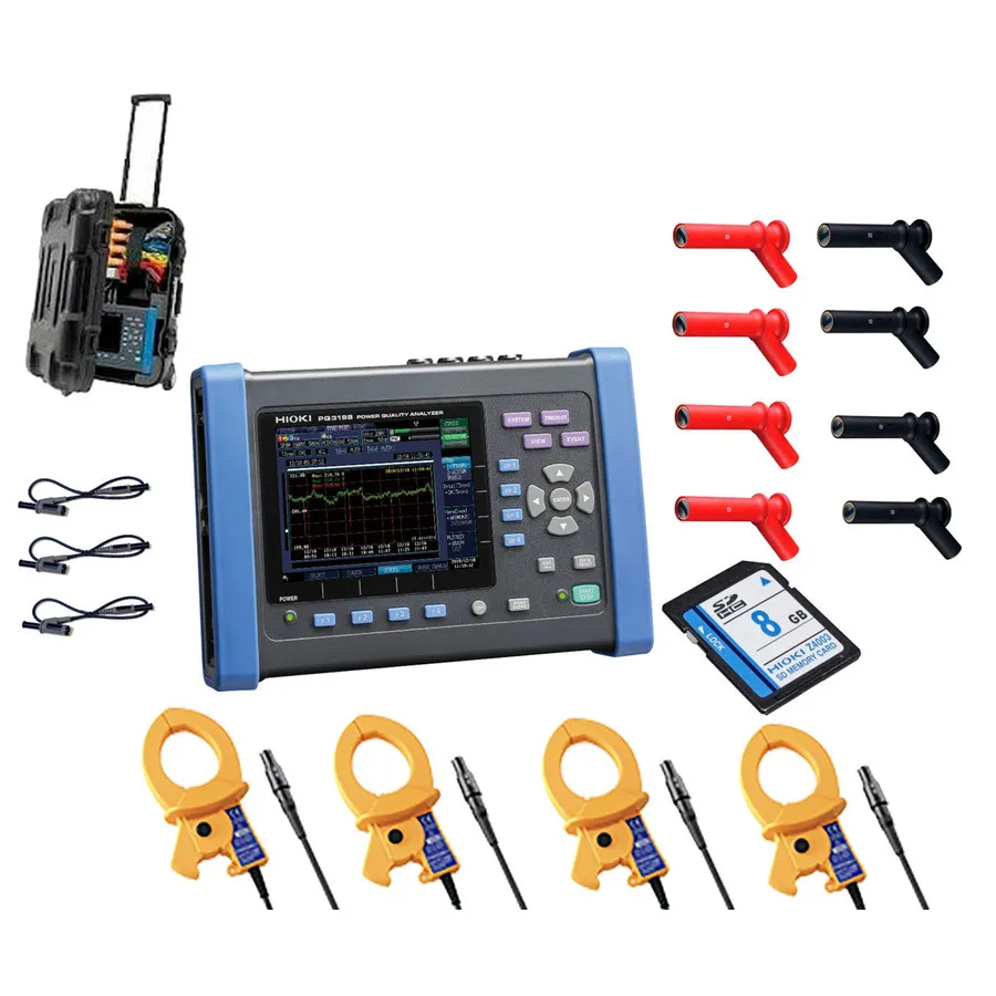 Hioki PQ3198/600 KIT stroomkwaliteitsanalysator