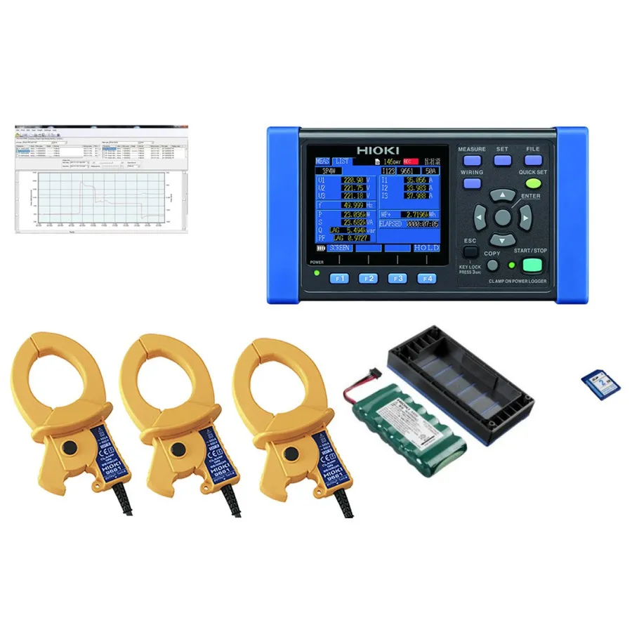 Hioki PW3360-21/500Pro KIT Vermogensanalysator