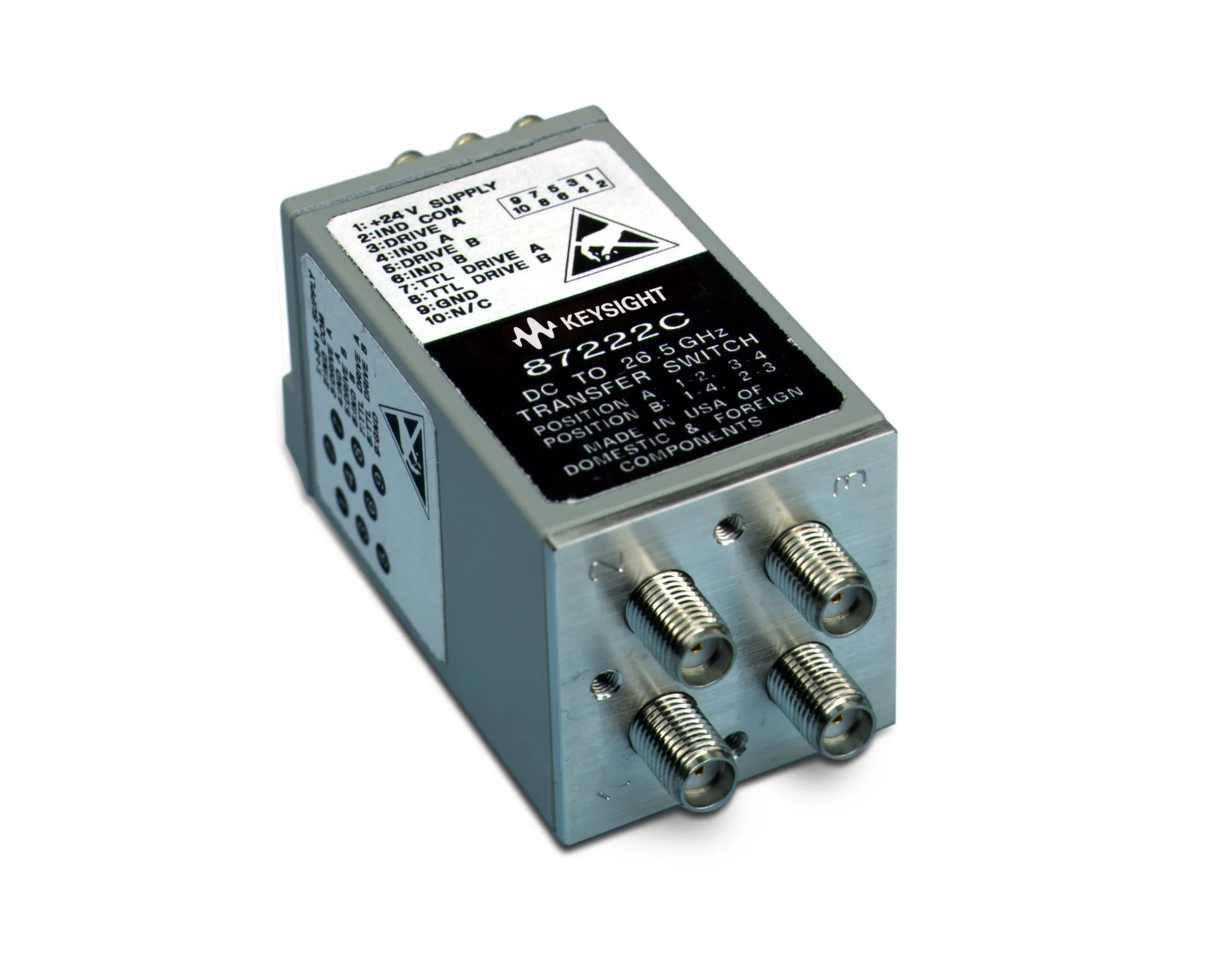 Keysight 87222C Coaxiale Omschakelaar