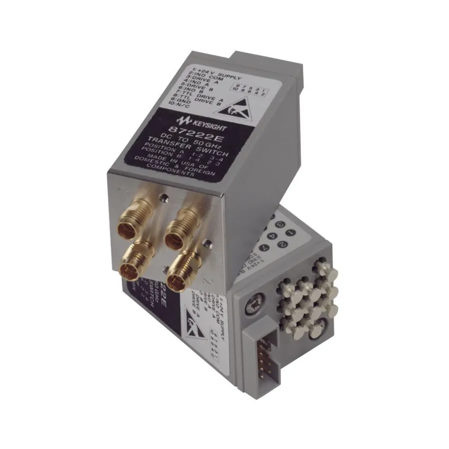 Keysight 87222E/100 Coaxiale 4-Poorts RF-Omschakelaar