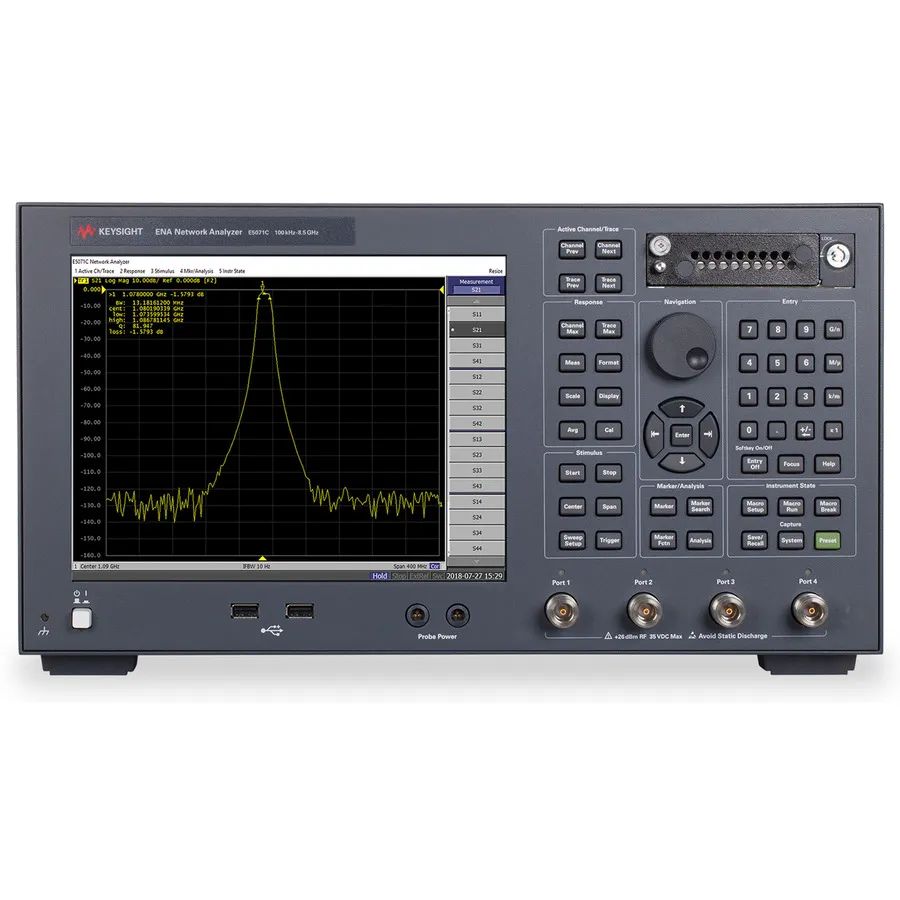 Keysight E5071C/019/480/UNQ Vectornetwerkanalyzer