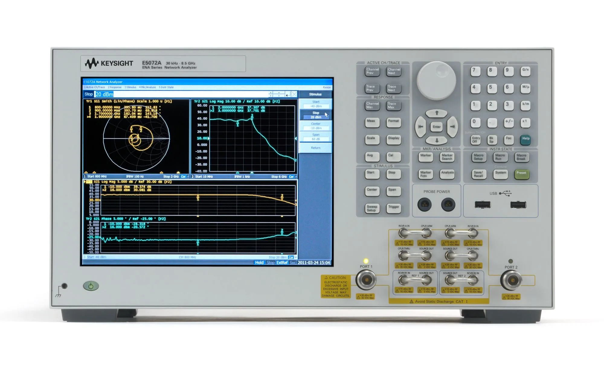 Keysight E5072A Vectornetwerkanalyzer