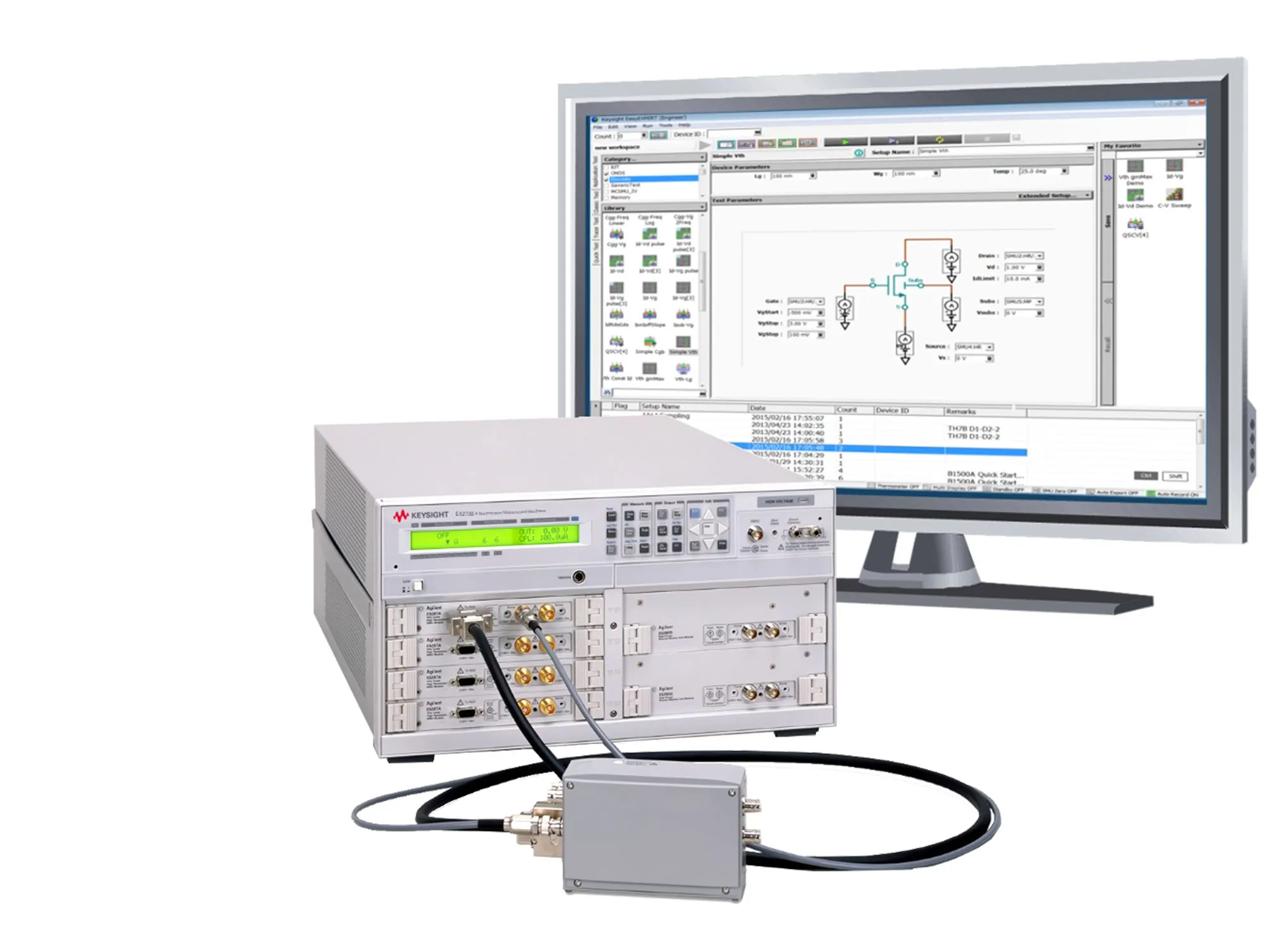 Keysight E5270B Precisie IV-analysator