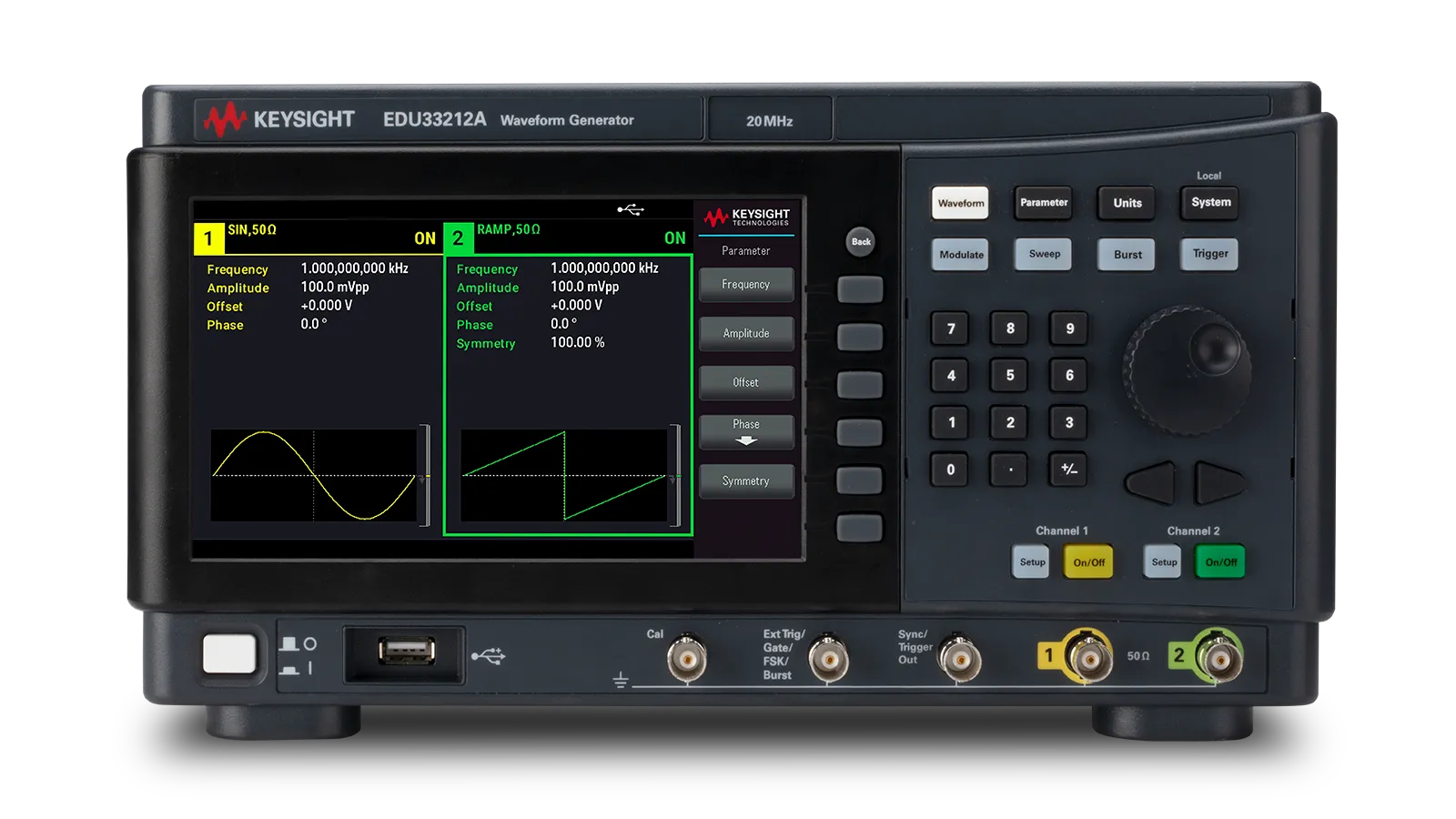 Keysight EDU33212A Duaal-kanaal Functie/Arbitraire Golfvormgenerator