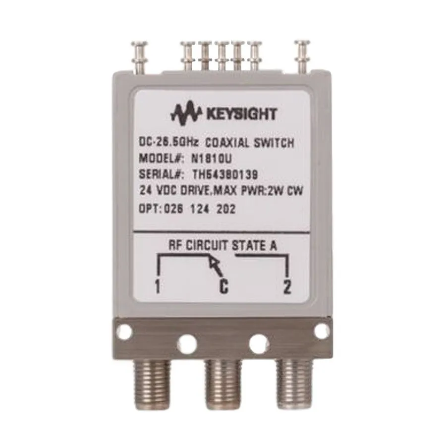 Keysight N1810UL/026/105/201/401-coaxiale schakelaar