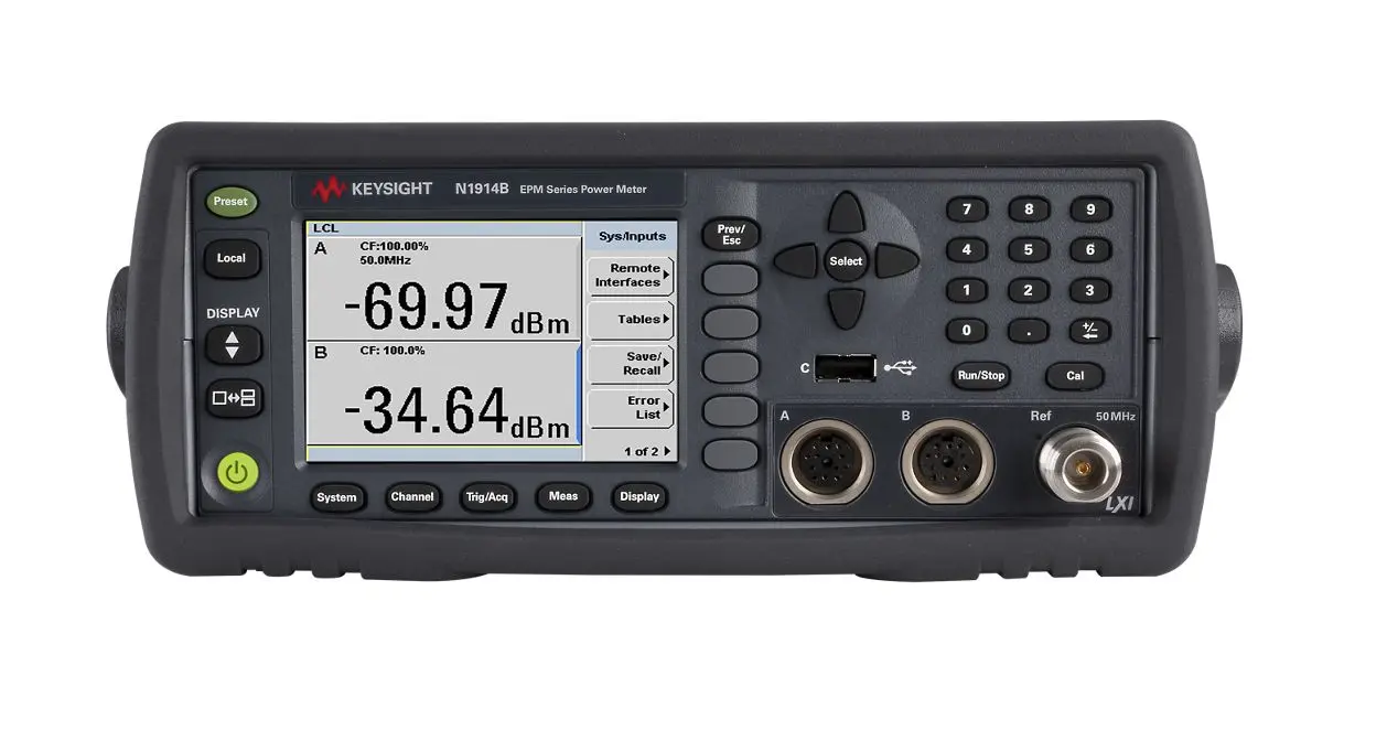 Keysight N1914B Duaal-kanaal vermogensmeter