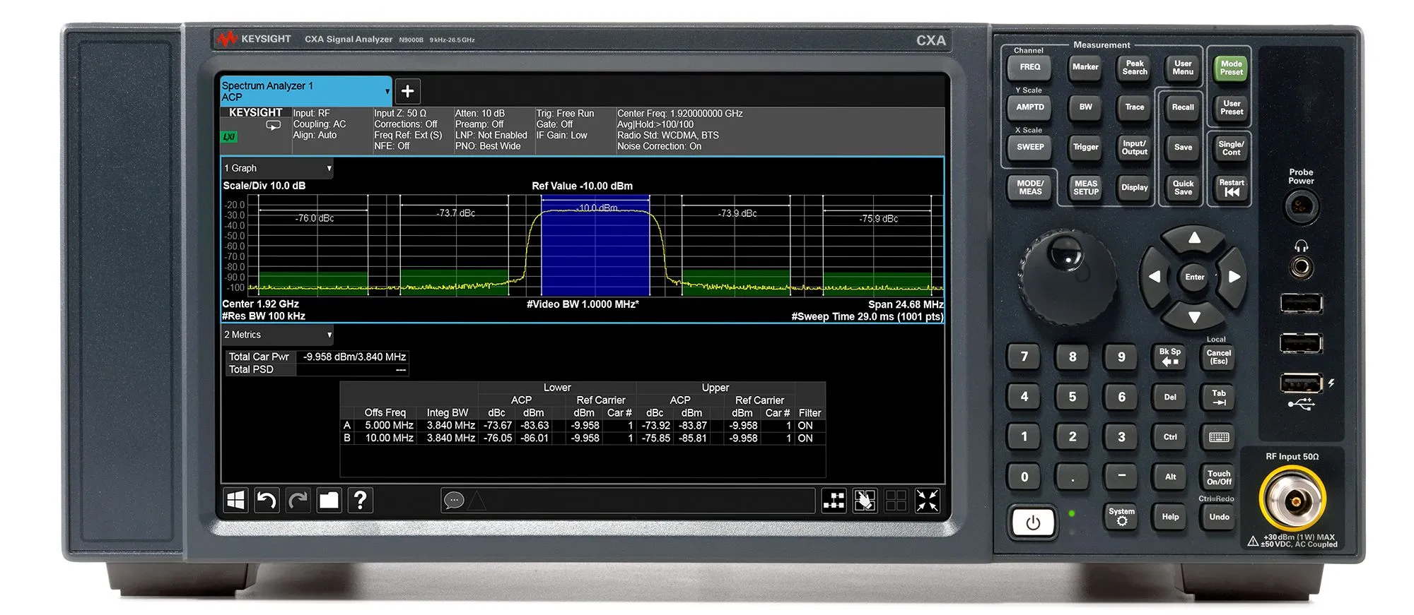 Keysight N9000B Spectrumanalyzer