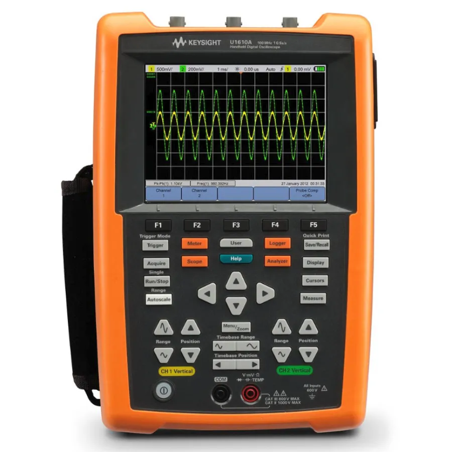 Keysight U1610A 100 MHz 2-kanaal handheld oscilloscoop