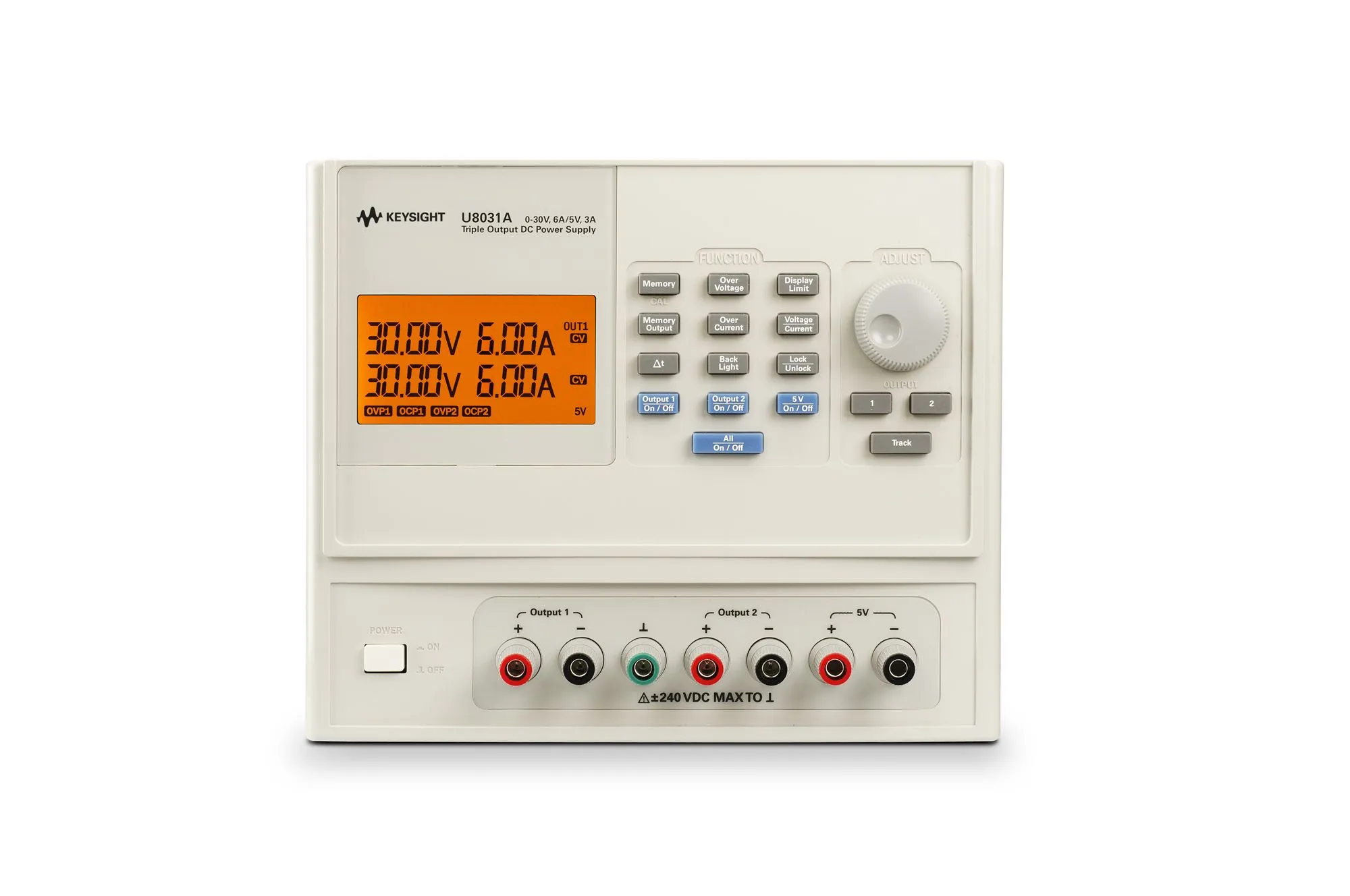 Keysight U8031A driekanals-gelijkspanningsvoeding