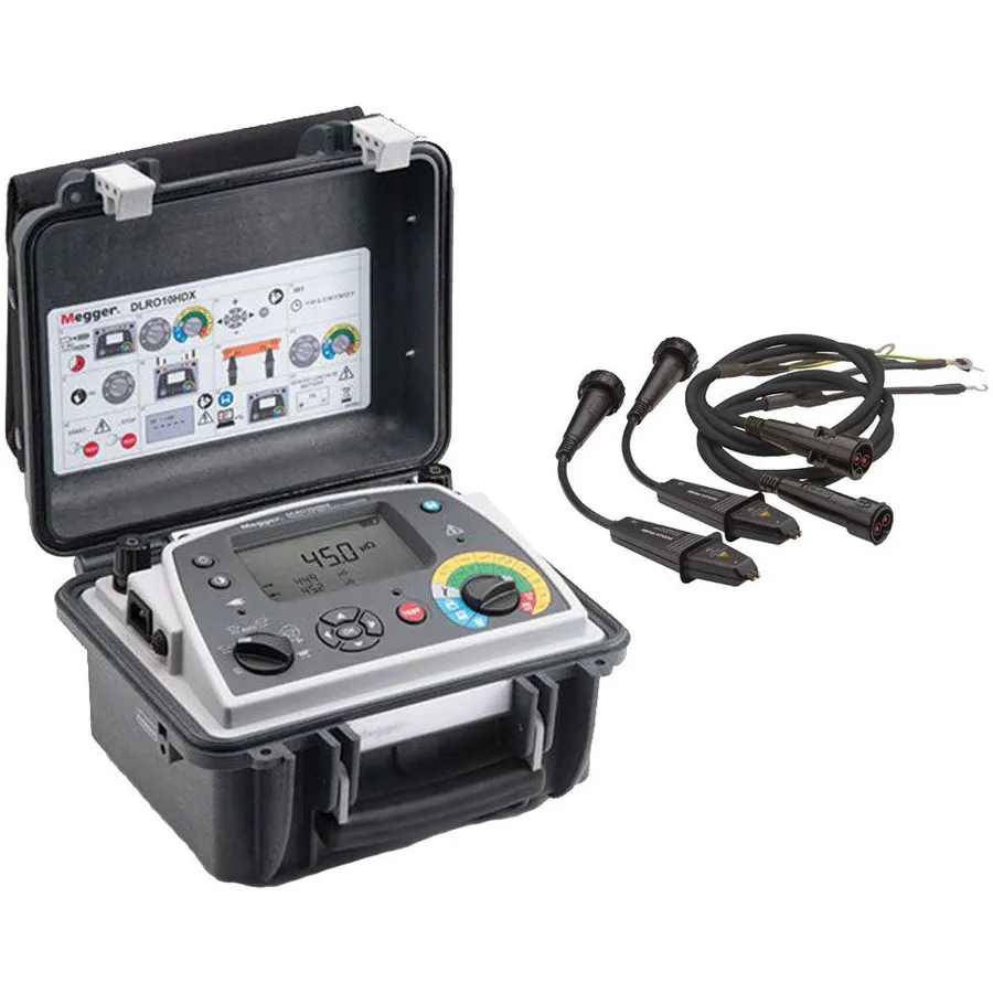 Megger DLRO-10HDX-DH4C lage weerstandsmicroohmeter