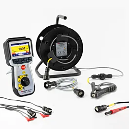 Megger DLRO2-KC100C-KIT Lage-weerstands Ohmmeter Kit met 100m Kelvin Clipprobe Spoel