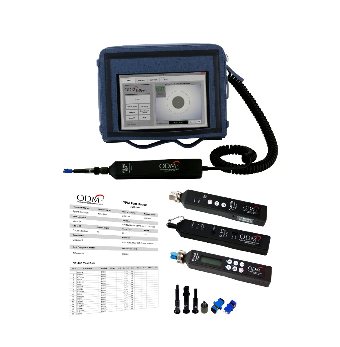 Optical Design TTK_650 Single Mode glasvezeltestsysteem