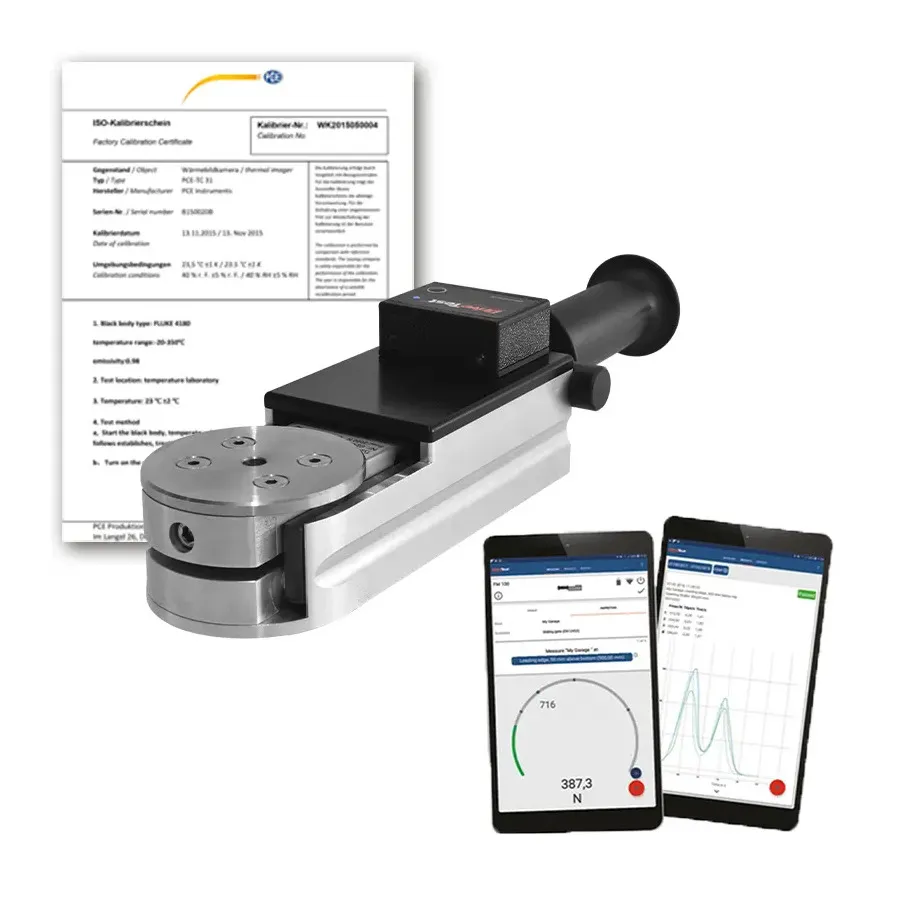 PCE Instruments FM100BT-SY-500-2000 Apparaat voor meting van sluitingskracht