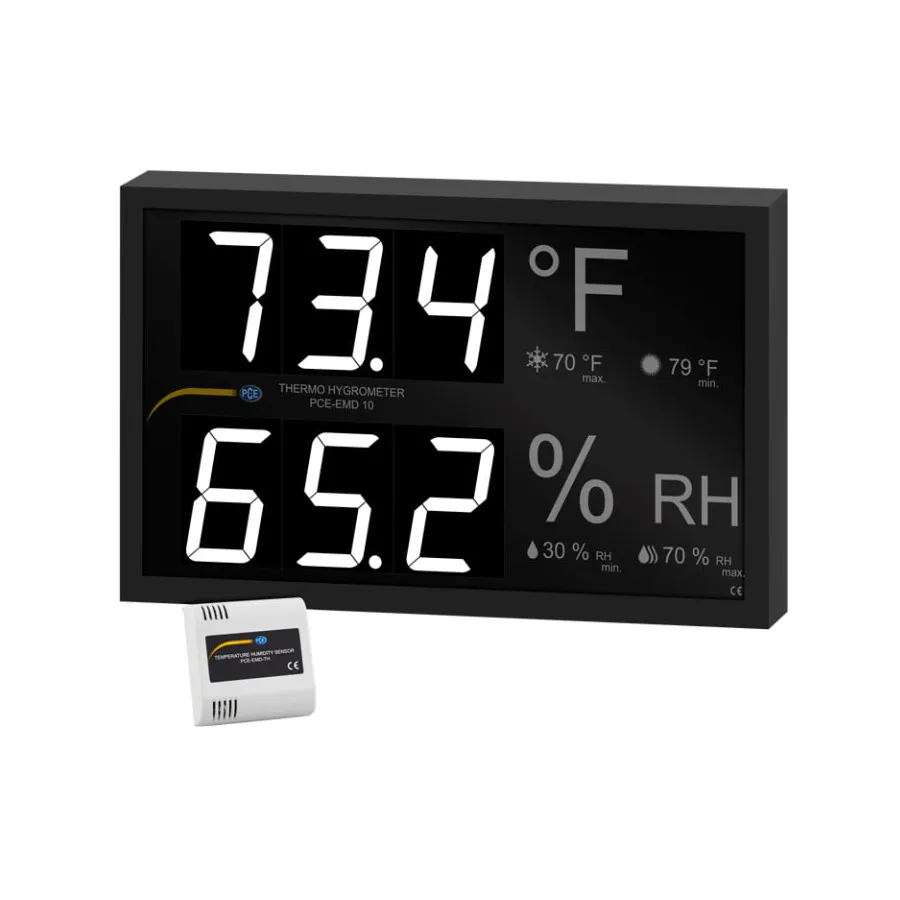 PCE Instruments PCE-EMD 10 digitale thermometer voor wandmontage