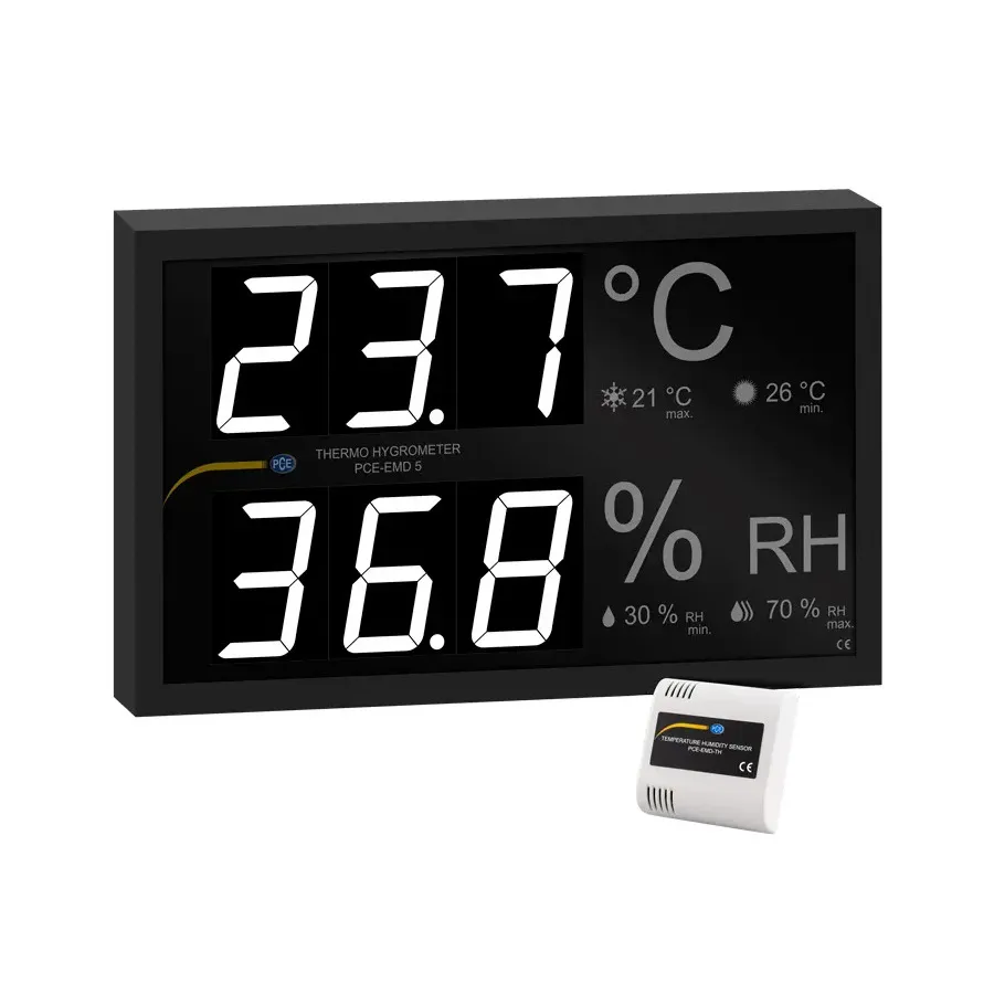 PCE Instruments PCE-EMD 5 temperatuur- en vochtigheidsindicator