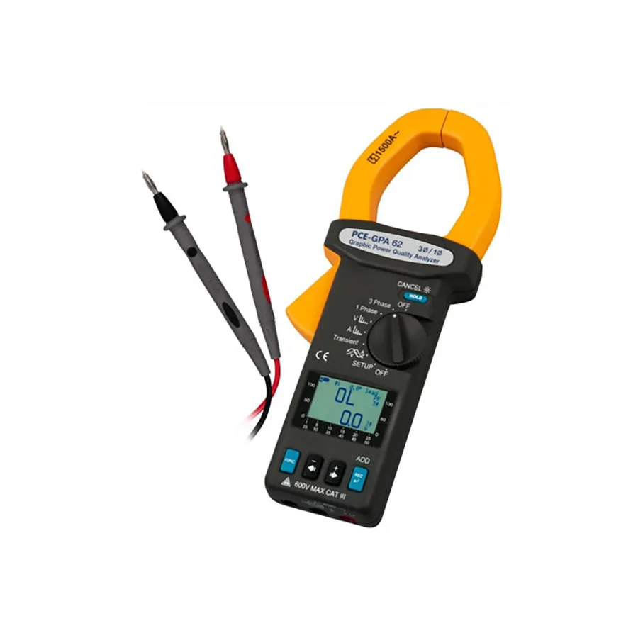 PCE Instruments PCE-GPA 62 Driefase-vermogenanalyzer
