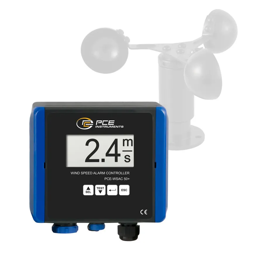 PCE Instruments PCE-WSAC 50+ 24 Windsnelheidsmeter met datalogger