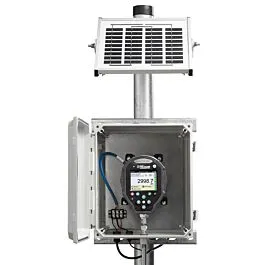 Ralston Instruments FLP1-GV-XF-EH-SP FieldLab Outdoor Enclosure Kit met zonnepaneel en paalbevestiging