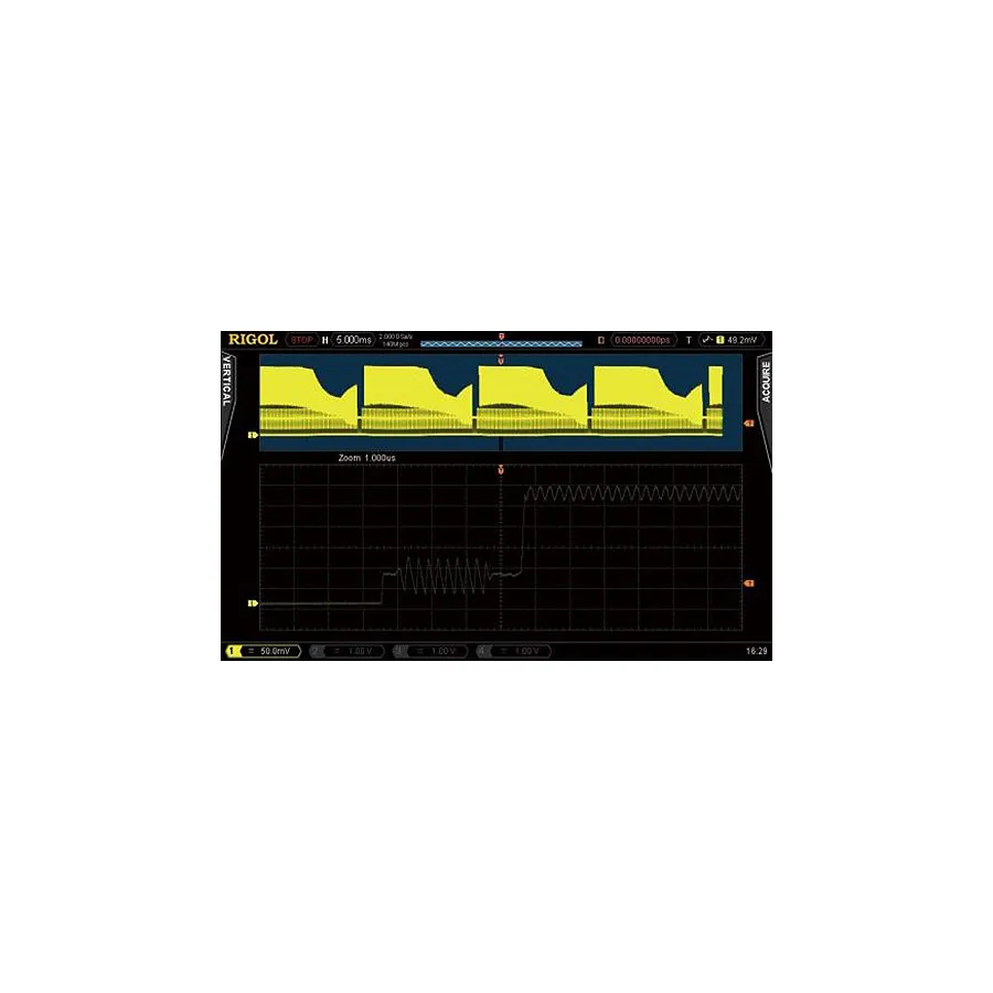 RIGOL DS7000-5RL geheugenupgrade naar 500Mpts