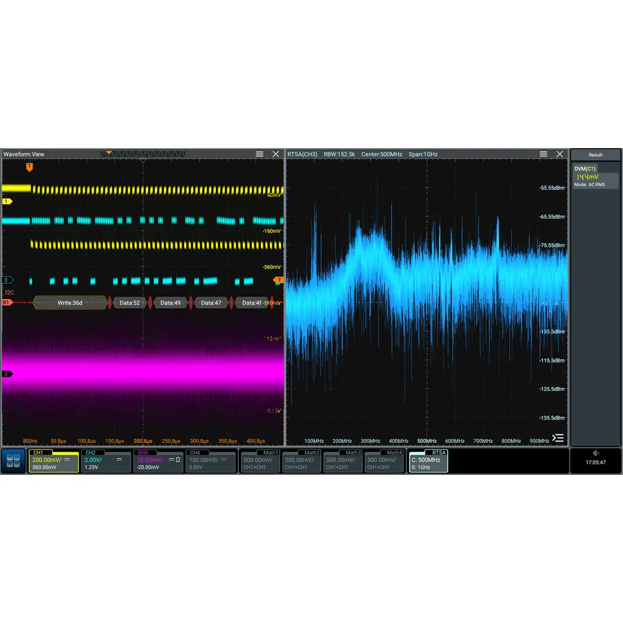 RIGOL DS70000-AUDIOA Audio Seriële Bus Trigger en Analyse