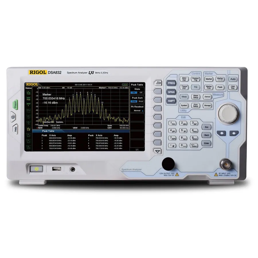 RIGOL DSA832 RF-Spectrumanalyzer