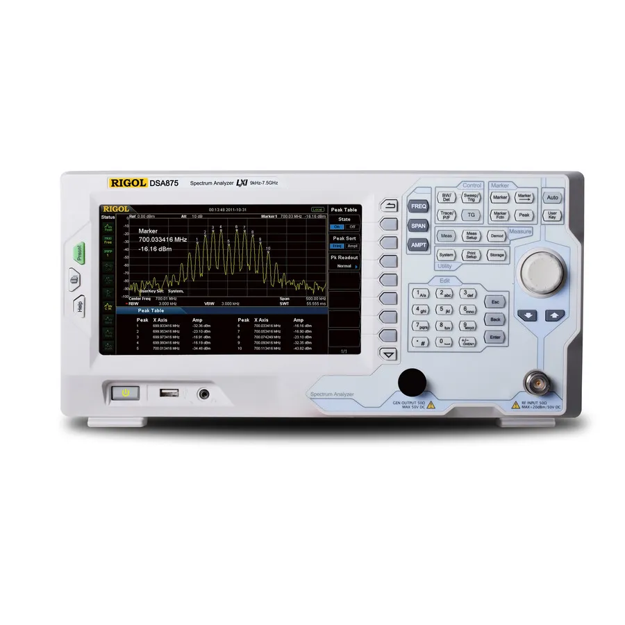 RIGOL DSA875 RF-Spectrumanalyzer